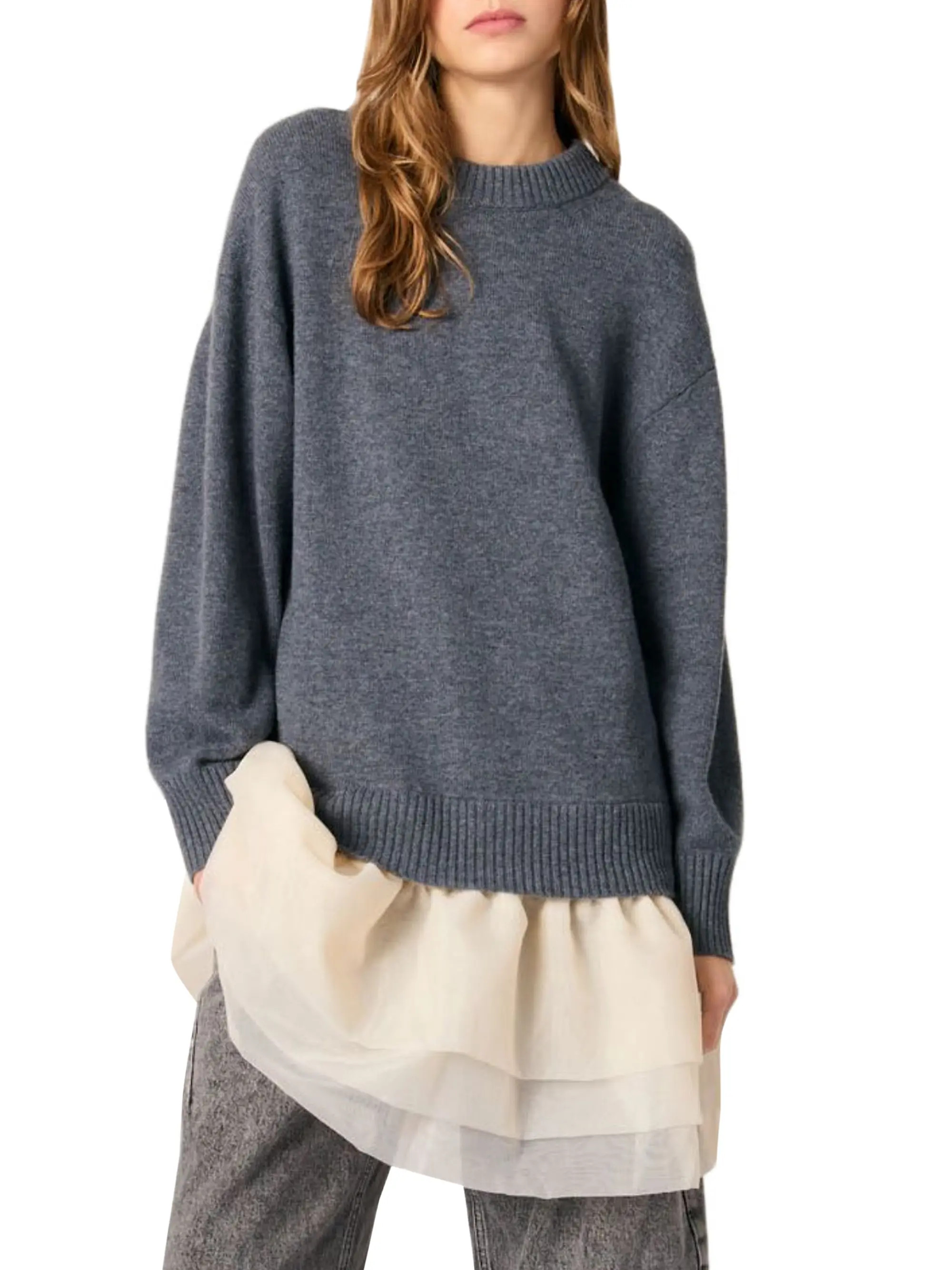 Wool and Organza Dual-Fabric Dress | Saks Fifth Avenue