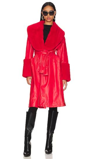 Bailey Coat in Red | Revolve Clothing (Global)