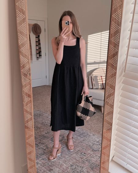 I love a little black dress as a wedding guest outfit, Easter, or any warm weather event! This one is exactly the weight I was looking for. Dress up with sandals or down with sneakers!

#LTKtravel #LTKwedding #LTKstyletip