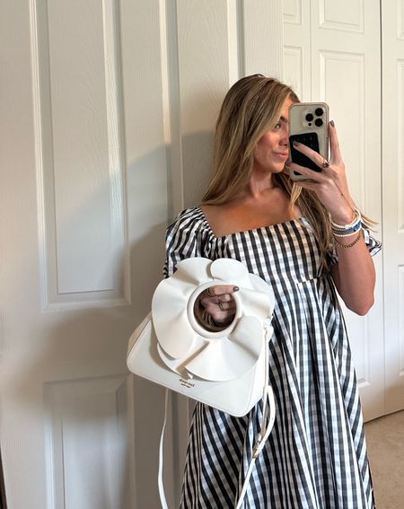 Kate spade. @katespade spring fashion  Spring Gingham Puff Sleeve Dress in size XS  Flora Bracelet Crossbody. #outfit #fashion #style #ootd #ootn #outfitoftheday #fashionstyle  #outfitinspiration #outfitinspo #tryon #tryonhaul#lookbook #outfitideas #currentlywearing #styleinspo #outfitinspiration outfit, outfit of the day, outfit inspo, outfit ideas, styling, try on, fashion, affordable fashion. 

#LTKparties #LTKstyletip #LTKSeasonal