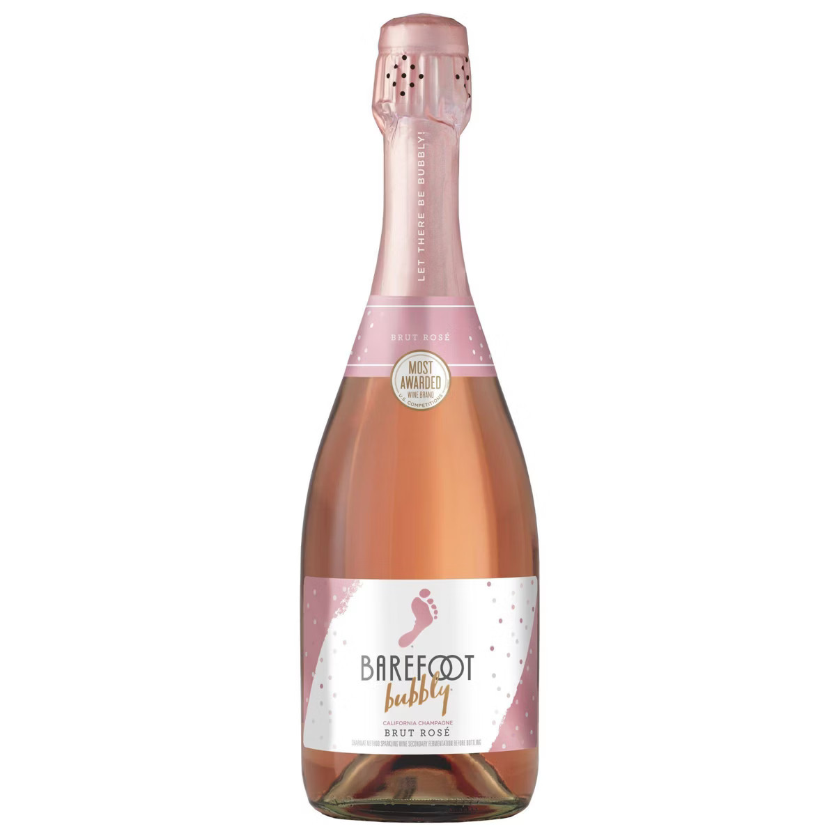 Barefoot Bubbly Brut Rose Champagne Sparkling Wine - 750ml Bottle | Target