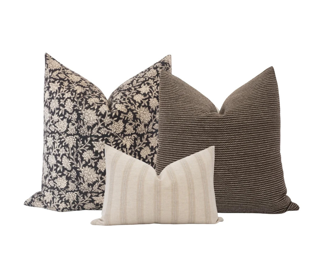 Pillow Cover Combo Brown Pillow Cover Combo Moody Pillow Cover - Etsy | Etsy (US)