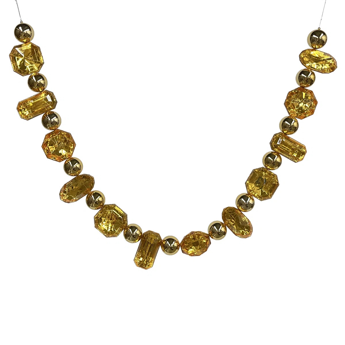 6' Gold Jewel Garland. | Wayfair North America