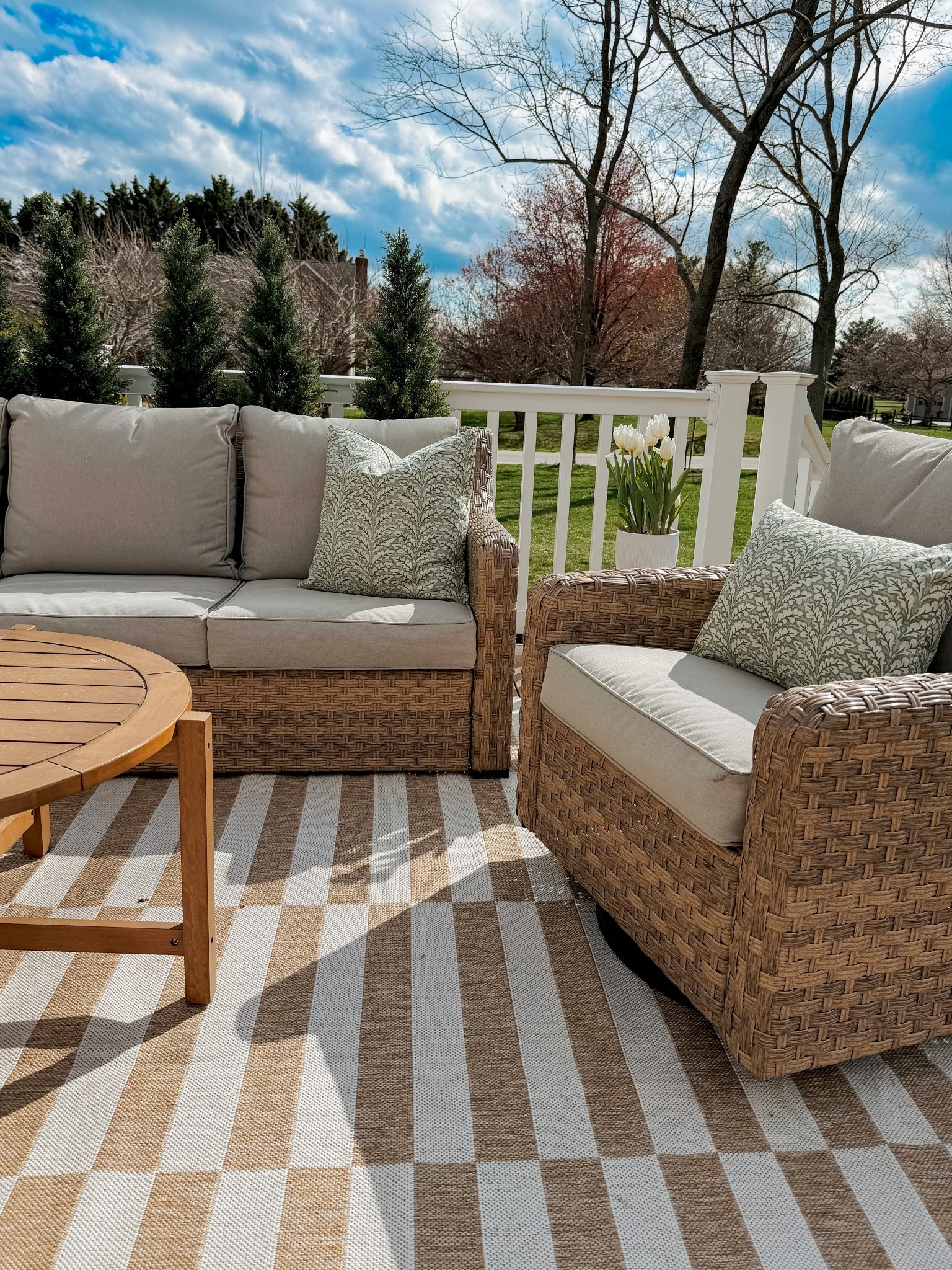 outdoor patio furniture, neutral outdoor decor, patio refresh ideas, backyard patio styling, outdoor living space, wicker patio furniture, outdoor seating area, patio furniture set, outdoor rug neutral, striped outdoor rug, deck decorating ideas, backyard inspo, spring patio decor, summer outdoor living, cozy outdoor space, affordable patio furniture, outdoor throw pillows, neutral home aesthetic, modern organic outdoor, patio coffee table wood, outdoor entertaining space, porch styling ideas, backyard makeover, outdoor decor ideas, patio setup inspo, neutral patio design, woven outdoor furniture, deck furniture layout, outdoor home decor, patio season essentials

#LTKHome #LTKdayinmylife #LTKSeasonal