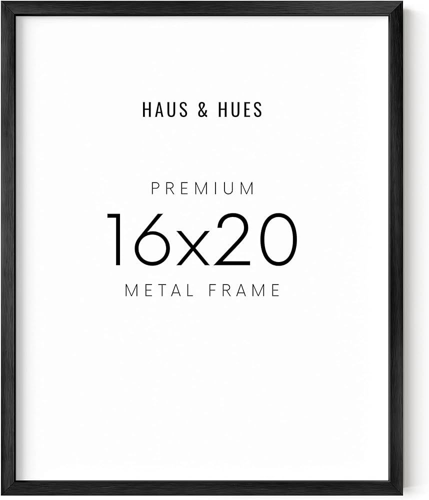 HAUS AND HUES 16x20 Black Picture Frame - Black Poster Frame 16x20 Frames Black, 16x20 Poster Fra... | Amazon (US)