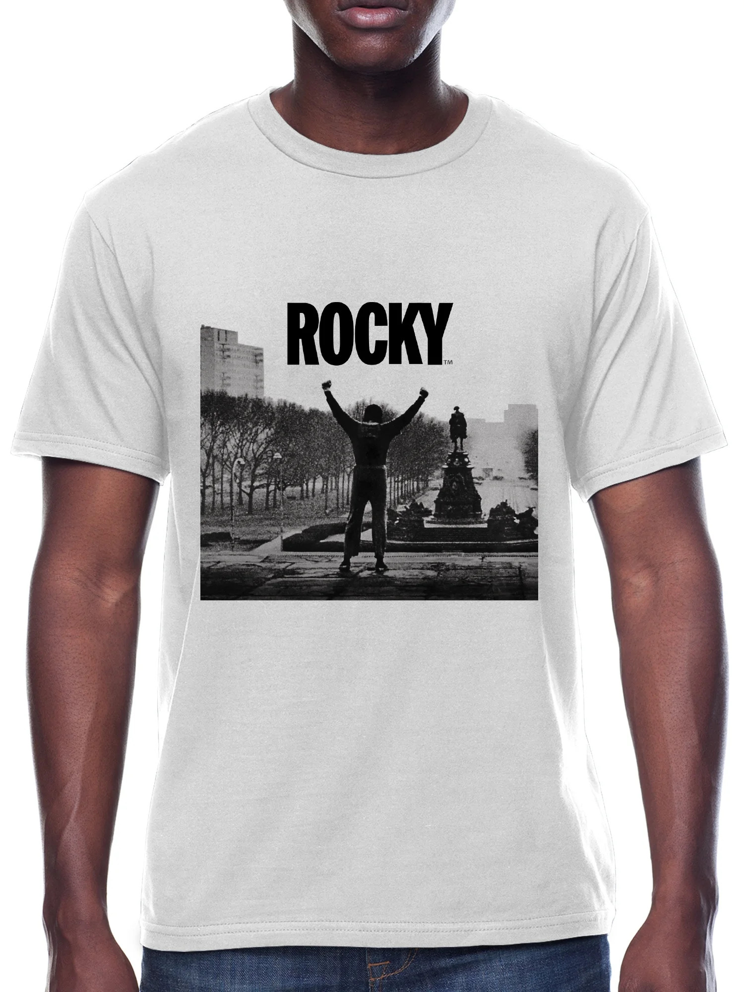 Rocky, Men's Graphic Crew Neck T-Shirt, Stairs, Sizes S-3XL (Men's Big & Tall) | Walmart (US)