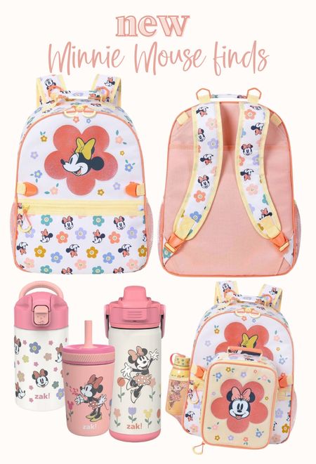How cute is this Minnie collection🥹🌼 the lunchbox and yellow water bottle are not available online yet but I’ll link in as soon as it becomes available!