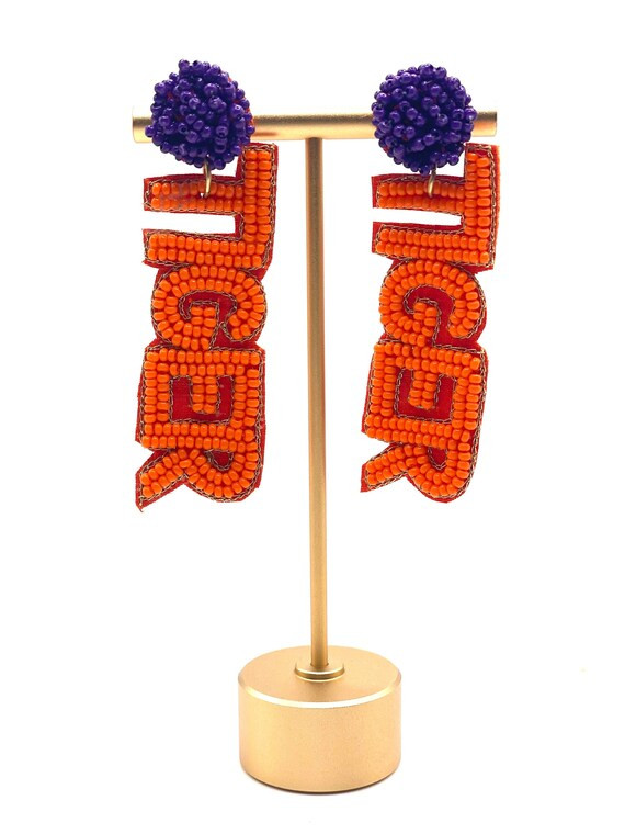 Clemson Tigers Game Day Statement Earrings | Etsy (US)