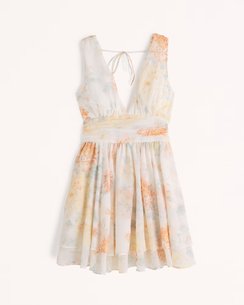 Women's Flirty Drama Mini Dress | Women's Dresses & Jumpsuits | Abercrombie.com | Abercrombie & Fitch (US)