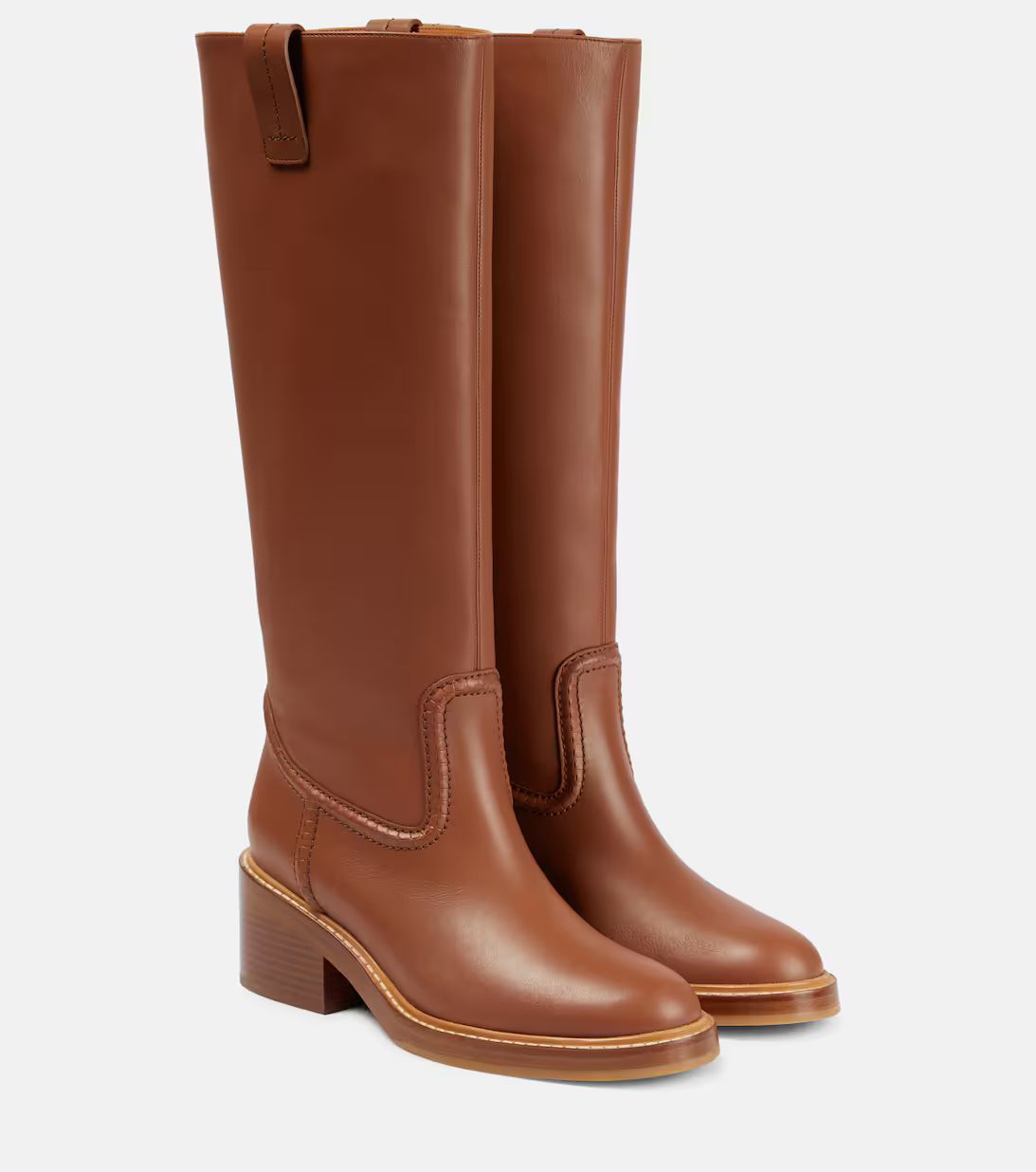Mallo leather knee-high boots | Mytheresa (UK)