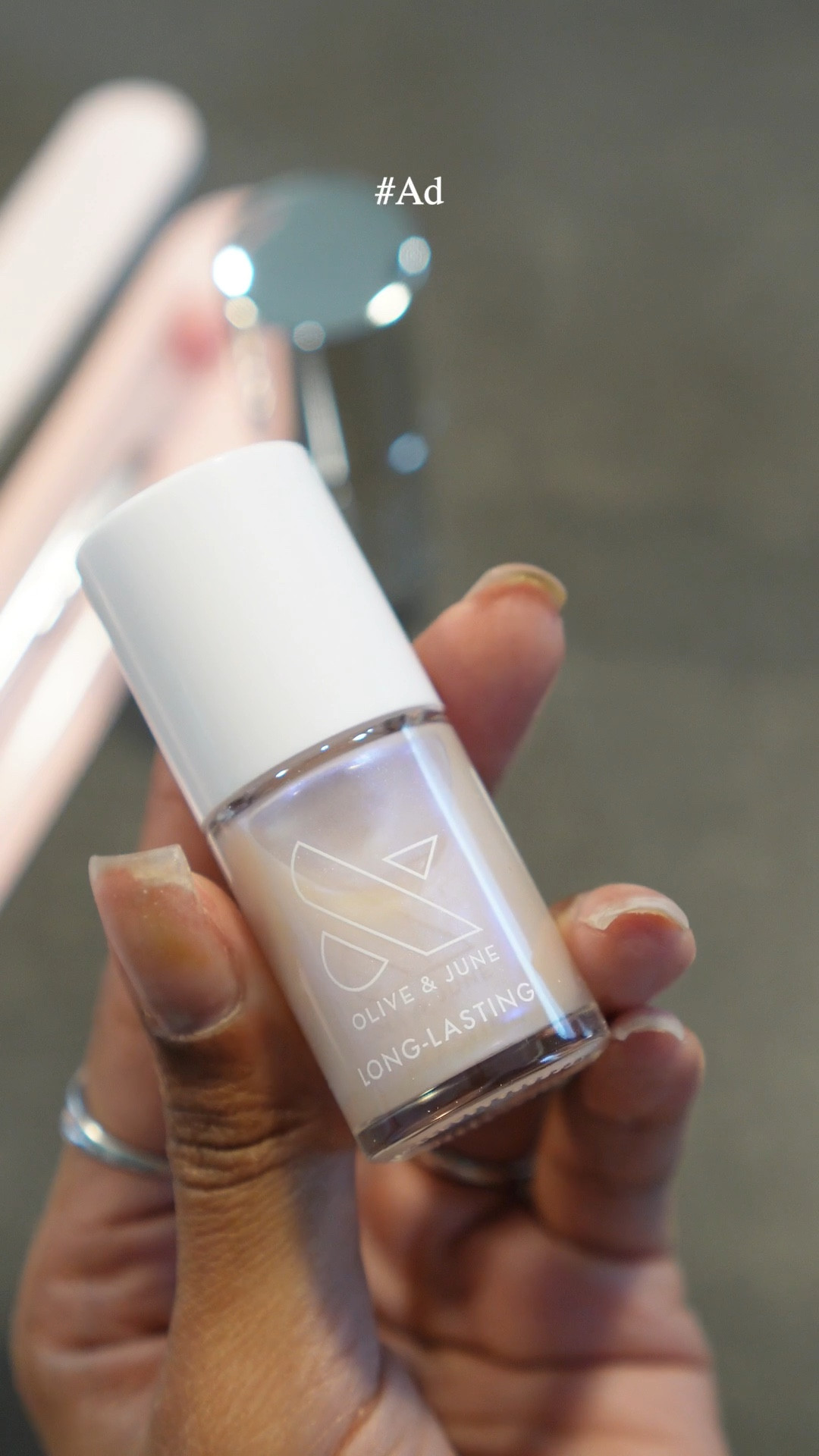 #AD Sooo I put @oliveandjune ‘s polish to the test I am impressed by how the polish survived my daily activities, like washing dishes and my skincare routine. And the iridescent polish, Pink Goldfish, looks like a galaxy on your fingertips. The shimmer and the way it catches the light is mesmerizing. Overall, I'm thoroughly impressed with the quality and durability of this polish!I’m thinking which color should I try next?
#Ad, #Target, #TargetPartner, #diynails, #diymani #OliveandJunePartner
@Shop.LTK #liketkit 


#LTKFindsUnder100 #LTKBeauty #LTKFindsUnder50