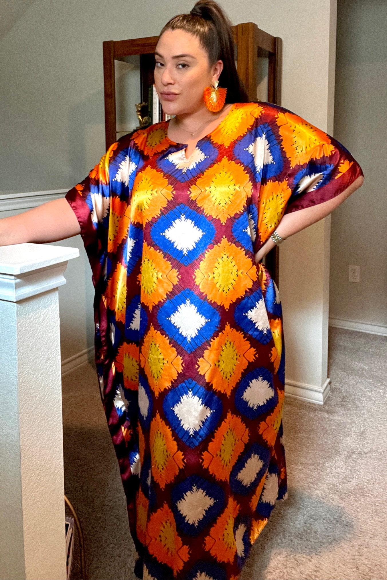 Caftan’s are so versatile and you can wear them in many places. I’ve worn mine to the office with heels, to run errands and even the beach. 🏝️ 

#LTKPlusSize #LTKSeasonal #LTKMidsize