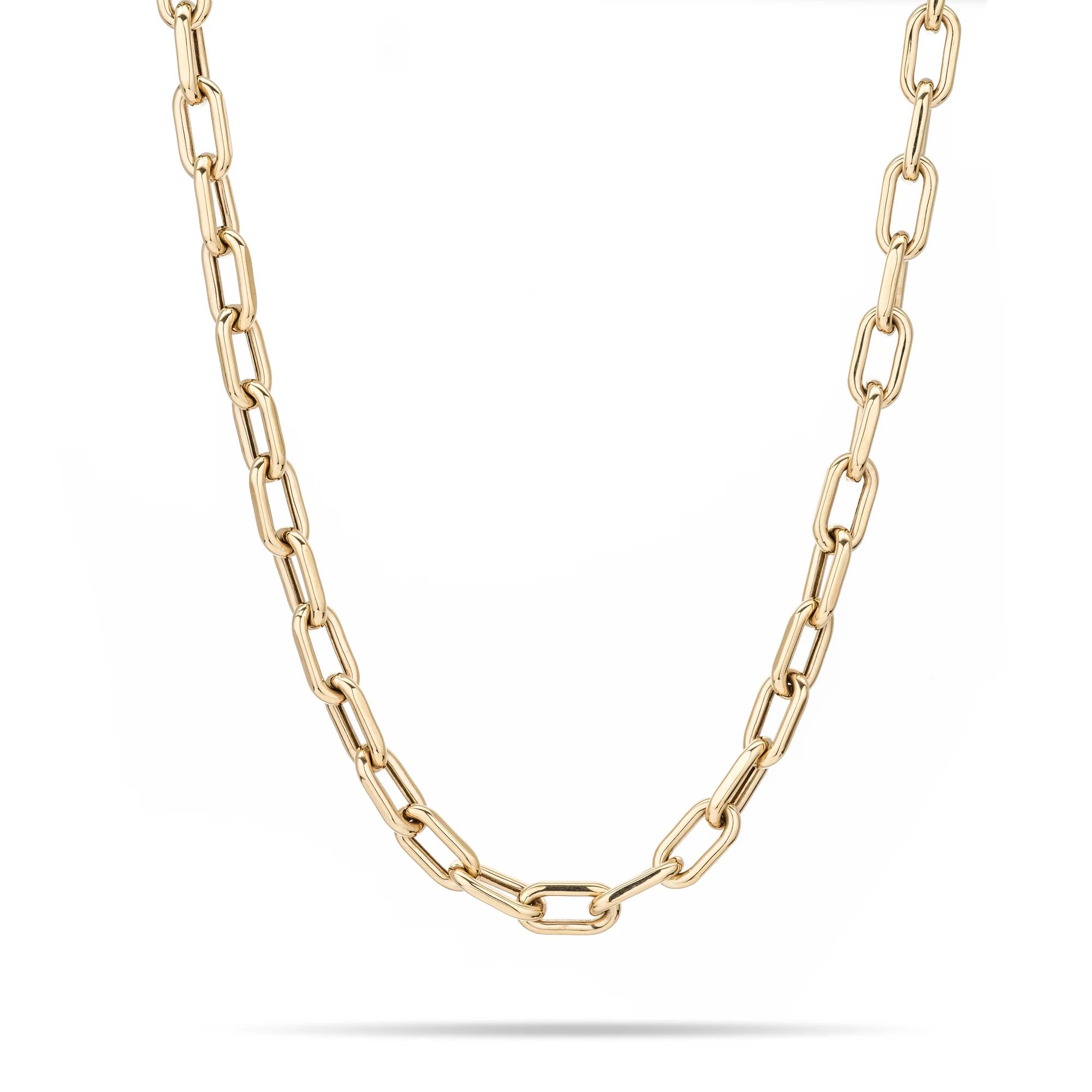 7mm Italian Chain Link Necklace | Adina Reyter