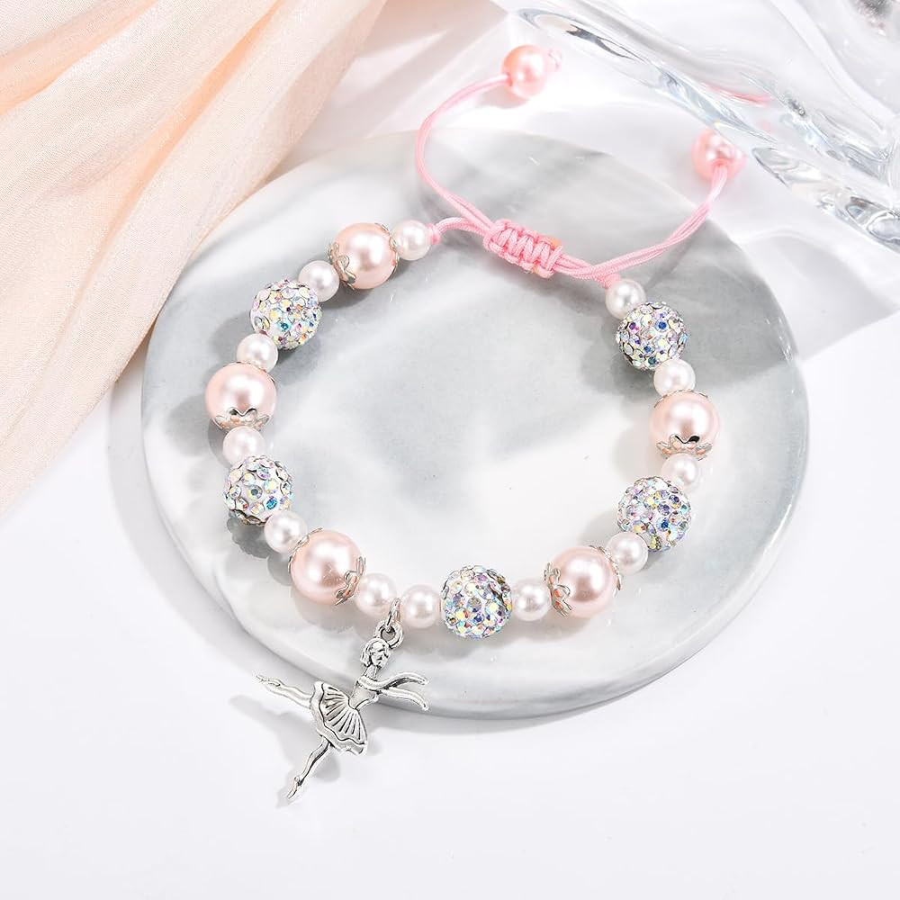Dance Recital Gifts for Girls, Ballet Dancer Ballerina Bracelet Jewelry for Daughter Granddaughte... | Amazon (US)