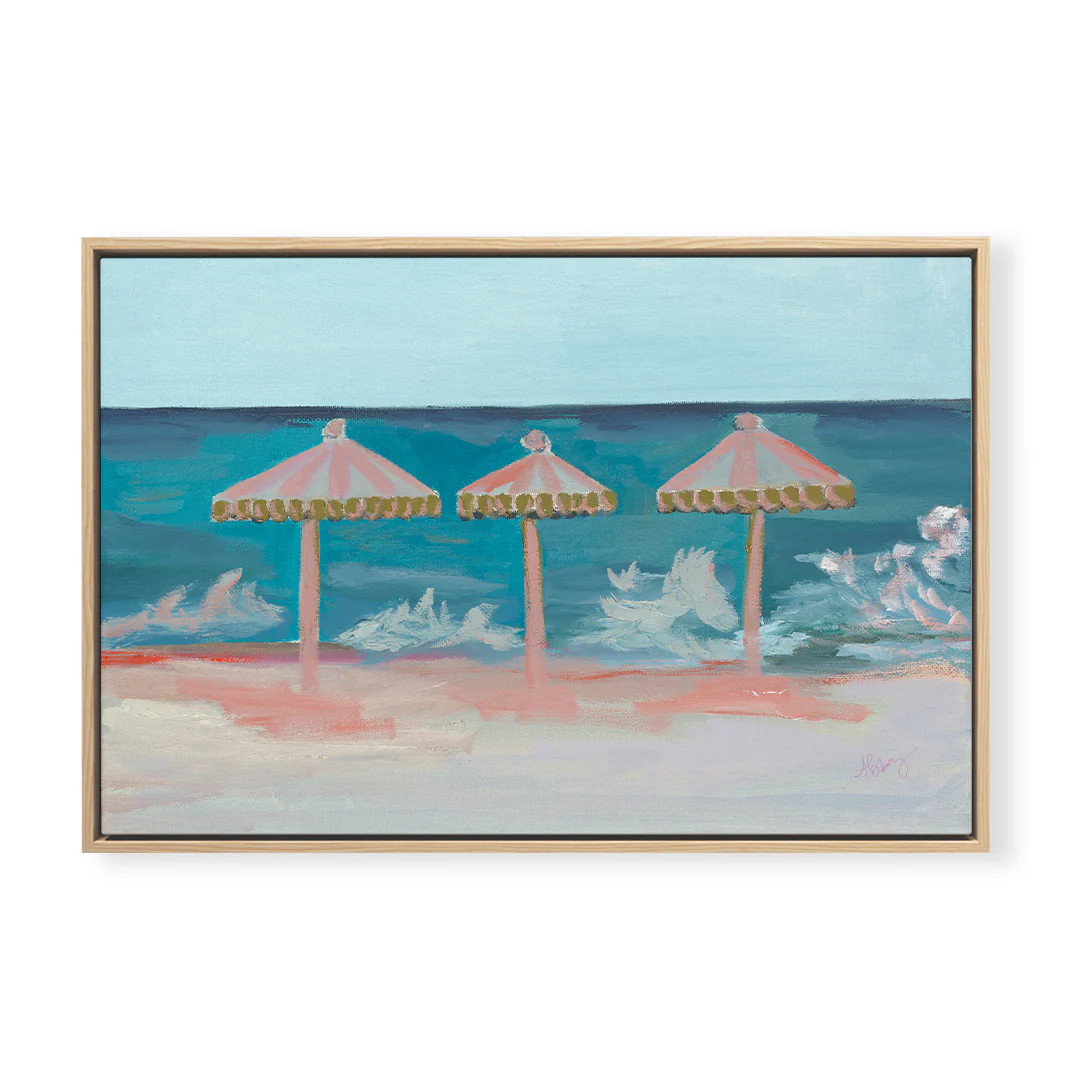Happy Beach Umbrellas by Abbey Mueller | Urban Garden Prints