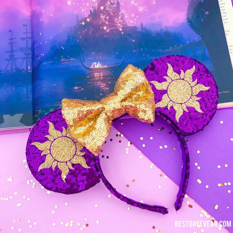 Golden Sun Tangled Ears The perfect Tangled Mickey ears  | Etsy | Etsy (US)