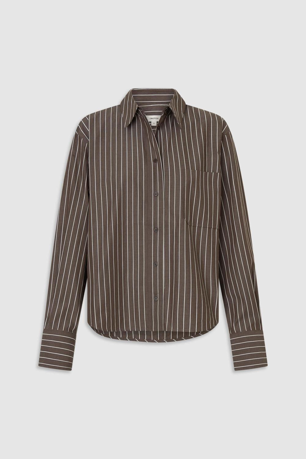 Long Sleeve Stripe Shirt | Oroton