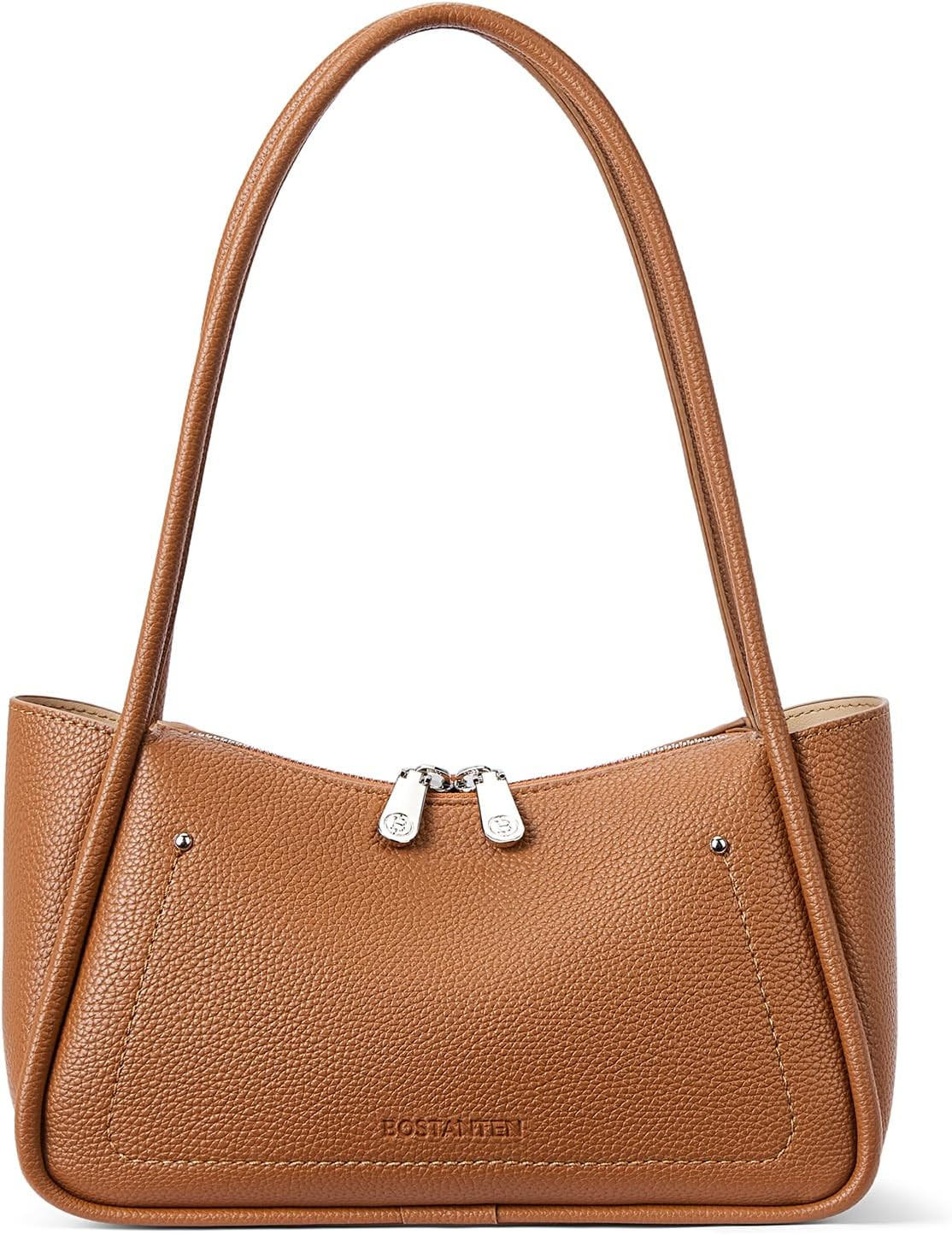 BOSTANTEN Small Hobo Bags for Women, Shoulder Bag for Women, Trendy Designer Winter Purse Vegan Leather Handbag | Amazon (US)