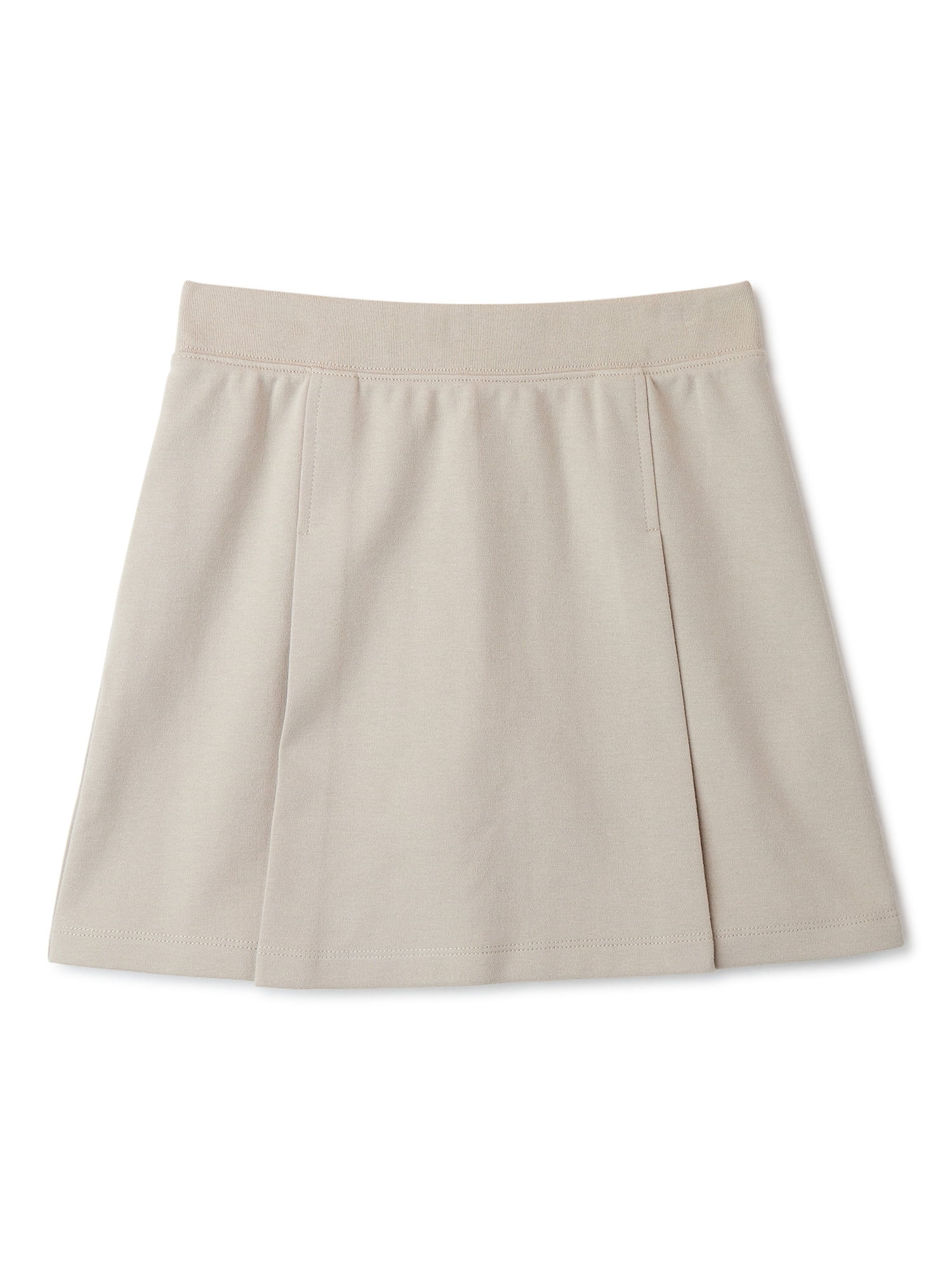 Wonder Nation Girls School Uniform Stretch Ponte Knit Scooter Skirt, Sizes 4-16 & Plus | Walmart (US)