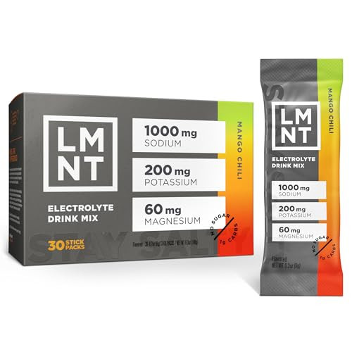 LMNT Zero Sugar Electrolytes - Mango Chili Salt | Drink Mix | 30 Count | Amazon (US)