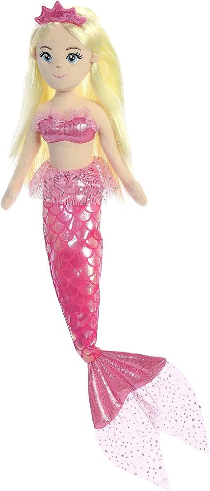 Aurora® Enchanting Sea Sparkles™ Princess Sparkles™ Angela Stuffed Animal - Imaginative Play... | Amazon (US)