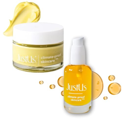 LIFT & BRIGHTEN SET by JustUs Skincare - Advanced Anti-Aging Cream Brightening + Hydrating Skincare Duo for Face – Perfect 2-Step Day + Night Routine – 30ml + 50ml | Amazon (US)