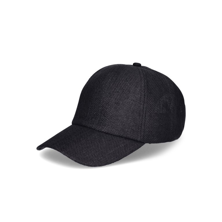 Time and Tru Women's Woven Straw Baseball Cap, Black | Walmart (US)