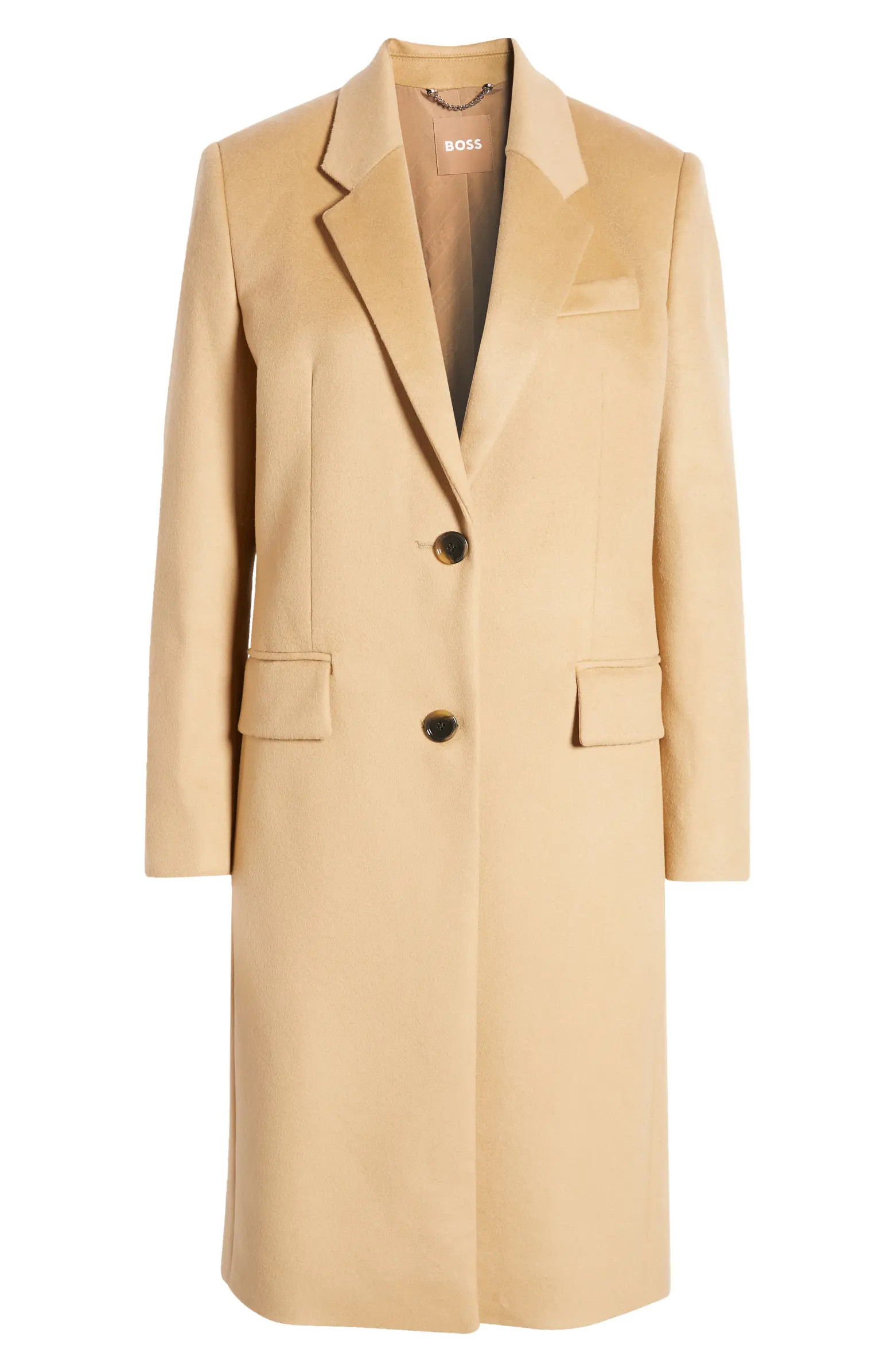 BOSS Catara Virgin Wool & Cashmere Coat | Nordstrom | Nordstrom