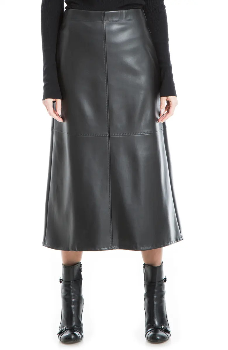 MAX STUDIO Faux Leather A-Line Skirt | Nordstromrack | Nordstrom Rack