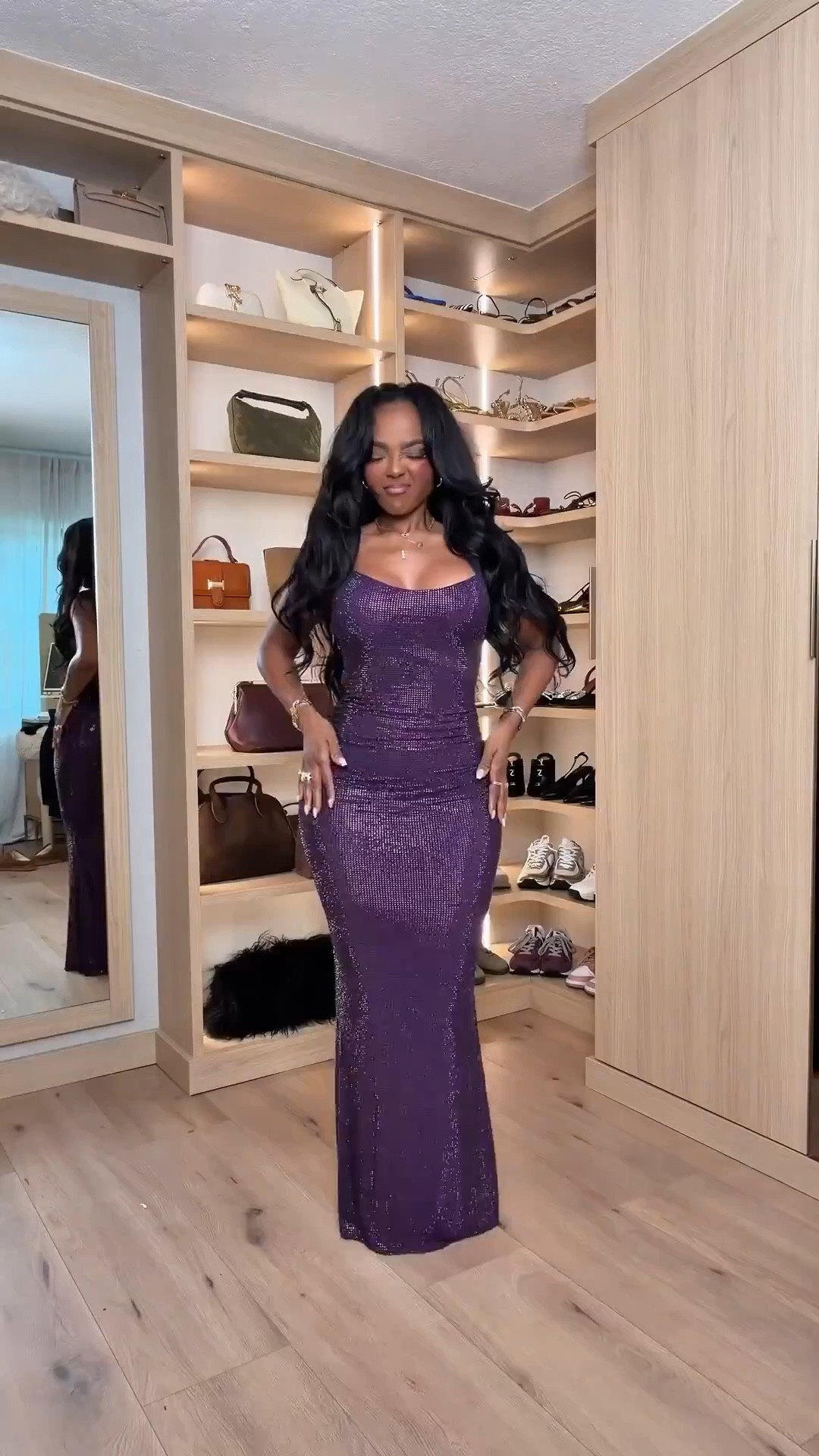 NYE outfit ideas for every type of plan — casual dinner, house party, cocktail night, or full glam moment ✨

EVERYTHING LINKED BELOW 👇🏽 

These looks go from sparkly dresses to elevated denim and sequins, so you’re covered no matter how you’re ringing in the new year.

Fit + notes:
• Purple sequin dress: stretchy, body-hugging, true to size
• Silver sequin dress: fitted with stretch, great for formal NYE plans
• White top + denim: casual NYE option, jeans true to size
• Brown sequin skirt look: skirt has stretch, blouse relaxed fit
• Silver mini dress: true to size, perfect for late-night celebrations

Size small I’m 5’4 | 140lbs | 36D -27 -40  IG & YT: kirasfashionfinds TT: kiraabboud 

All pieces are linked and easy to shop for New Year’s Eve, holiday parties, and winter events 🥂✨

