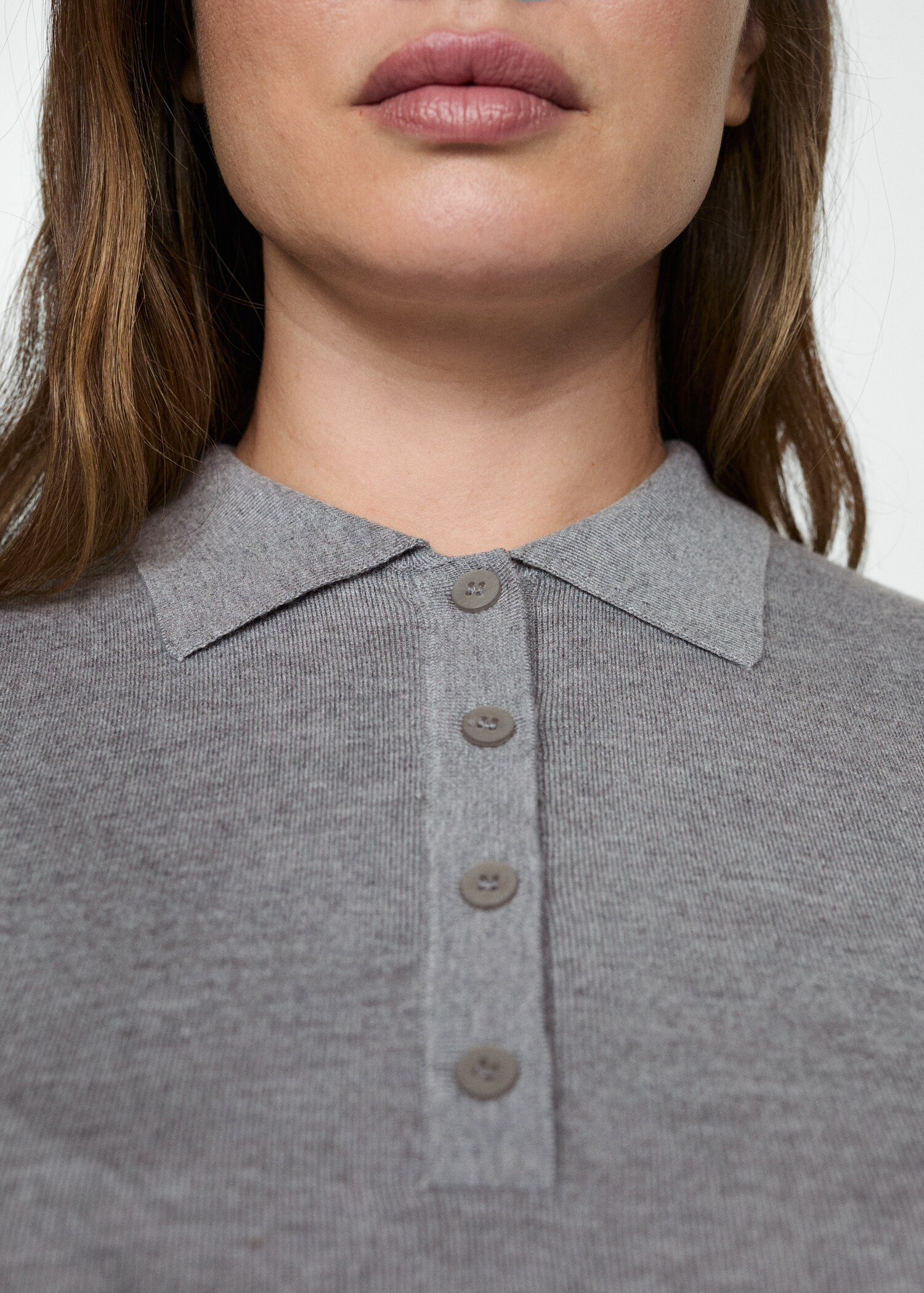 Fine-knit polo neck vest | Mango (US/MX/AU)