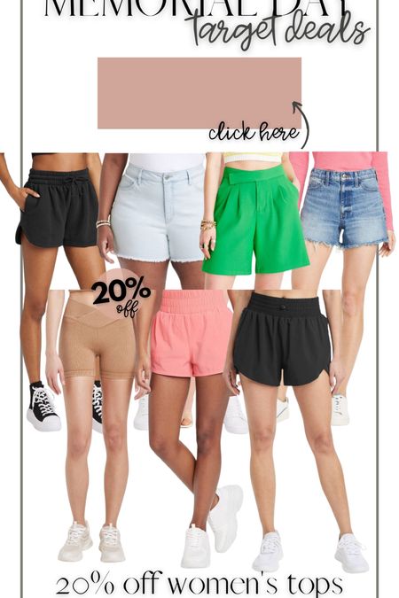 20% off women’s shorts at target

#LTKunder100 #LTKsalealert #LTKunder50