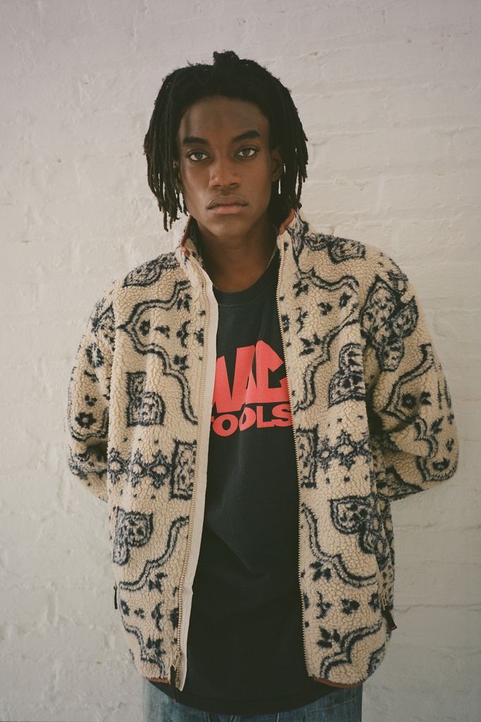 BDG Damask Sherpa Fleece Jacket | Urban Outfitters (US and RoW)