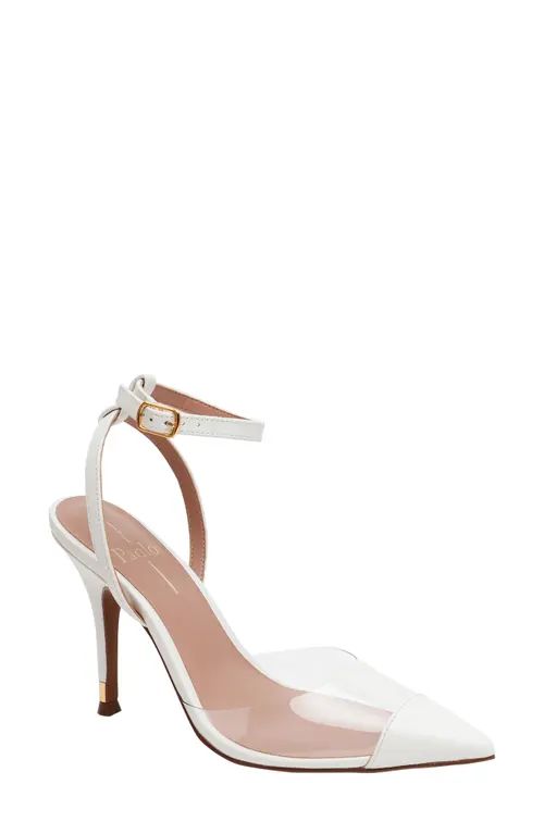 Linea Paolo Yuki Pointed Toe Pump in Clear/Eggshell at Nordstrom, Size 7.5 | Nordstrom