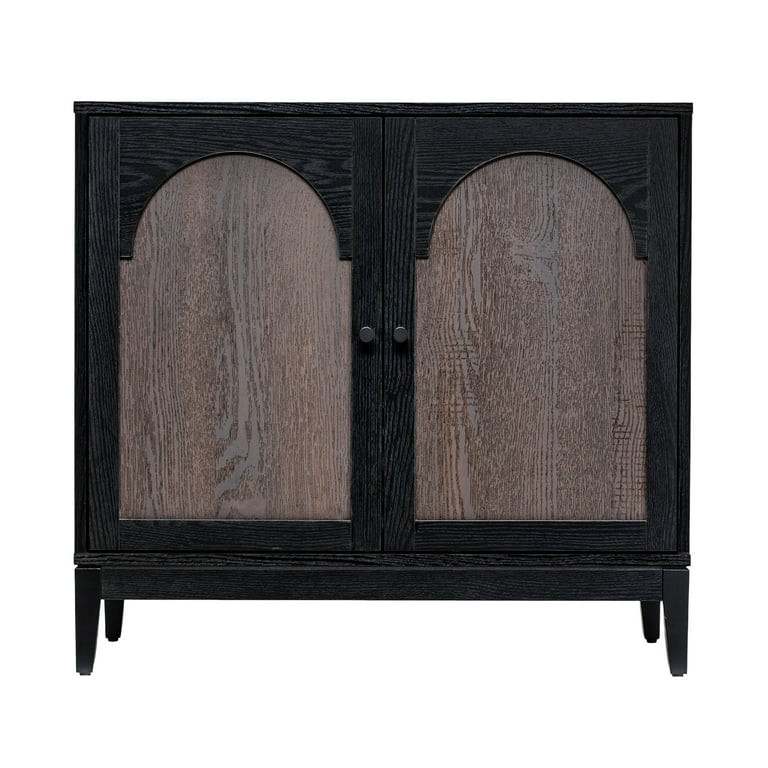 Sango Arch 2 Door Cabinet - Black, Stylish and Functional Storage | Walmart (US)