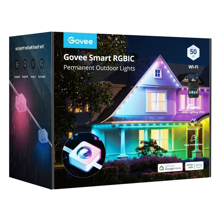 Govee 50ft Smart RGBIC Permanent Outdoor Lights | Walmart (US)
