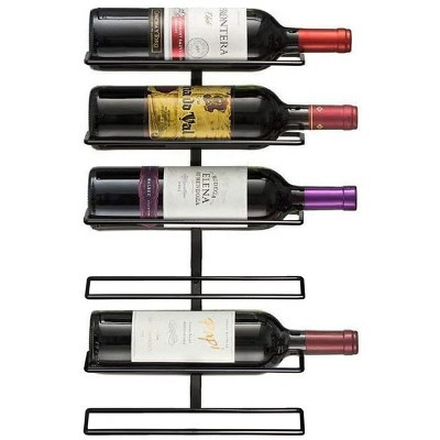 Sorbus Black Metal Wine Rack Bottle Holder - for Home Bar, Kitchen (Holds 6) | Target