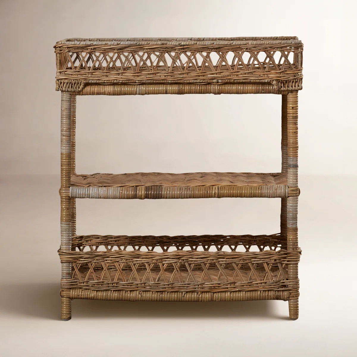 Arloe Wicker Bar Cart | Wayfair North America
