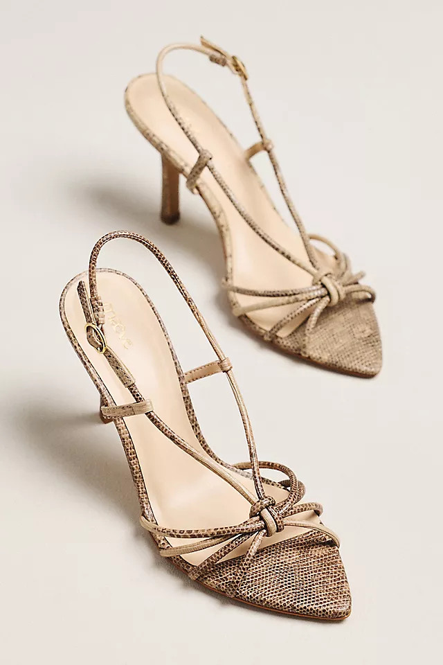 Strappy Pointed-Toe Heels | Anthropologie (US)
