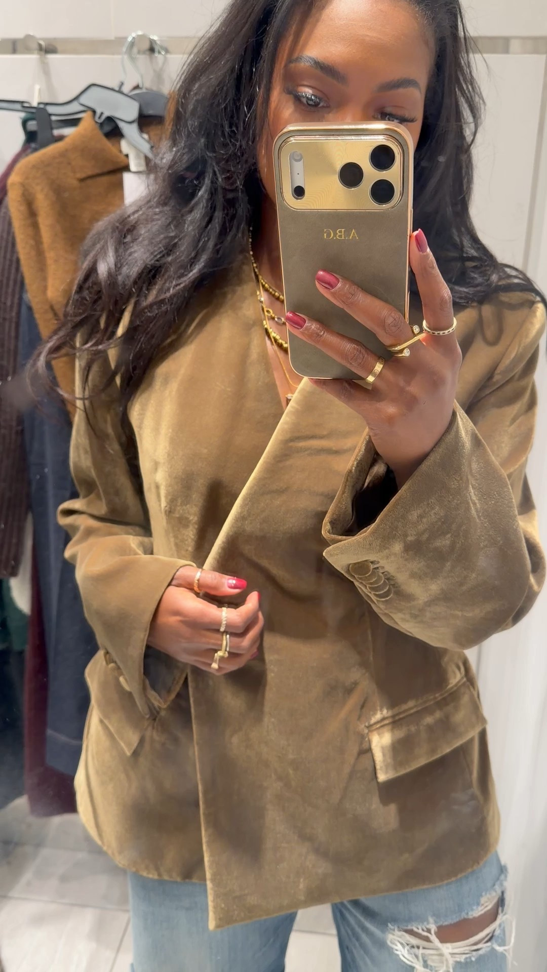 Saw this in the store display and HAD to have it. Wearing a Medium 