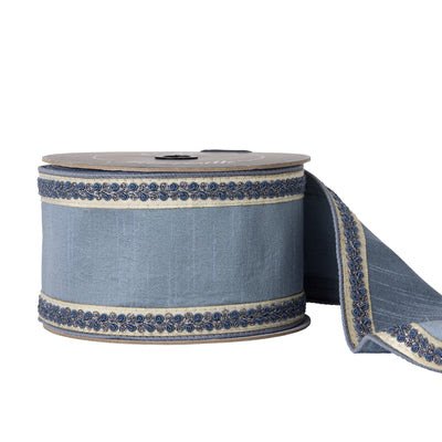 Silent Night Embroidered Ribbon | Cailini Coastal