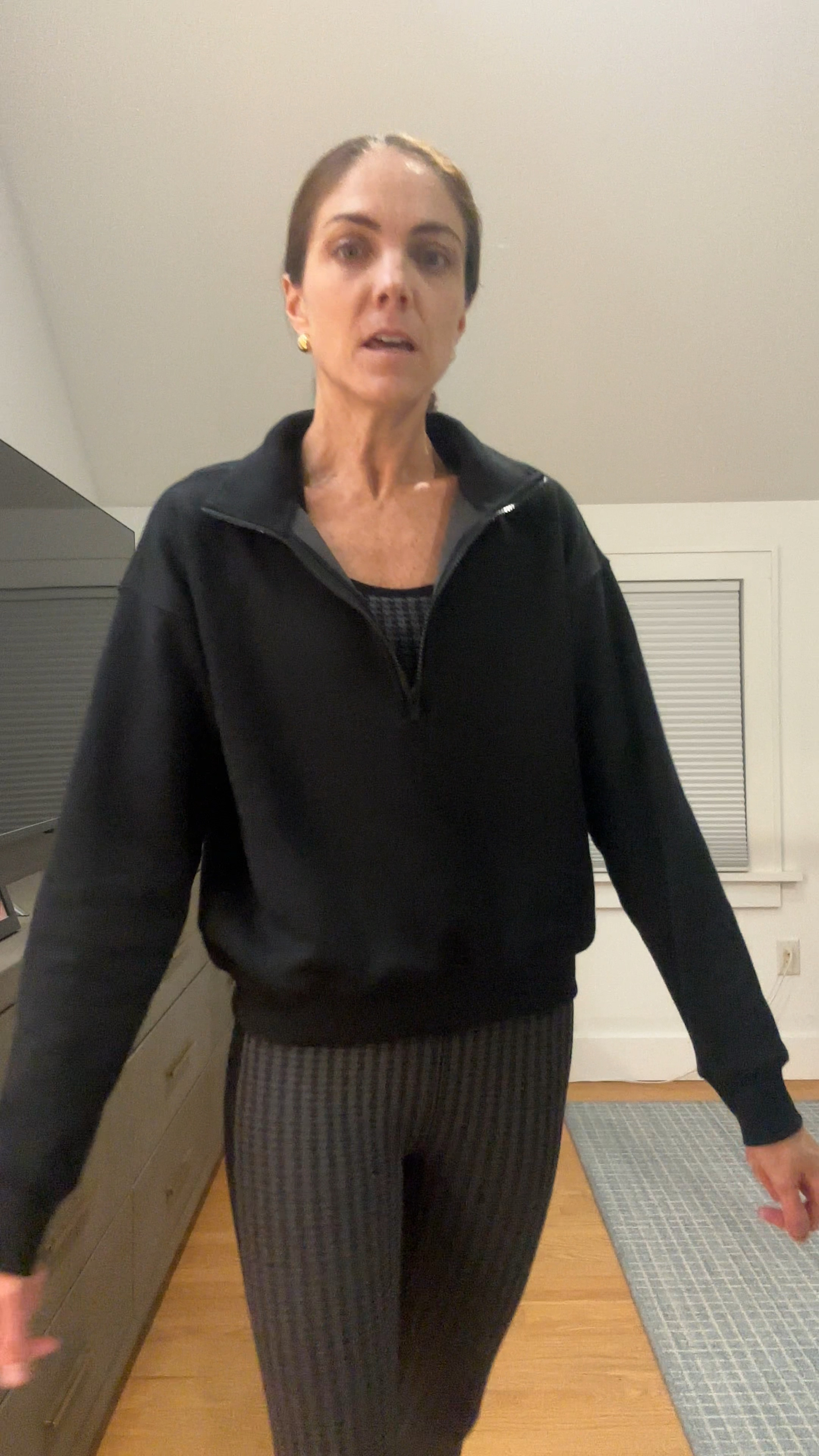 Fabletics cozy fleece half zip, low
impact seamless houndstooth bra, high waisted houndstooth leggings #FableticsPartner

#LTKActive #LTKStyleTip #LTKFitness