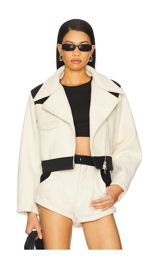 Understated Leather x REVOLVE Love Story Jacket in Beige. - size M | Revolve Clothing (Global)