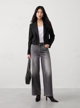 Tuxedo Cropped Blazer | Banana Republic Factory