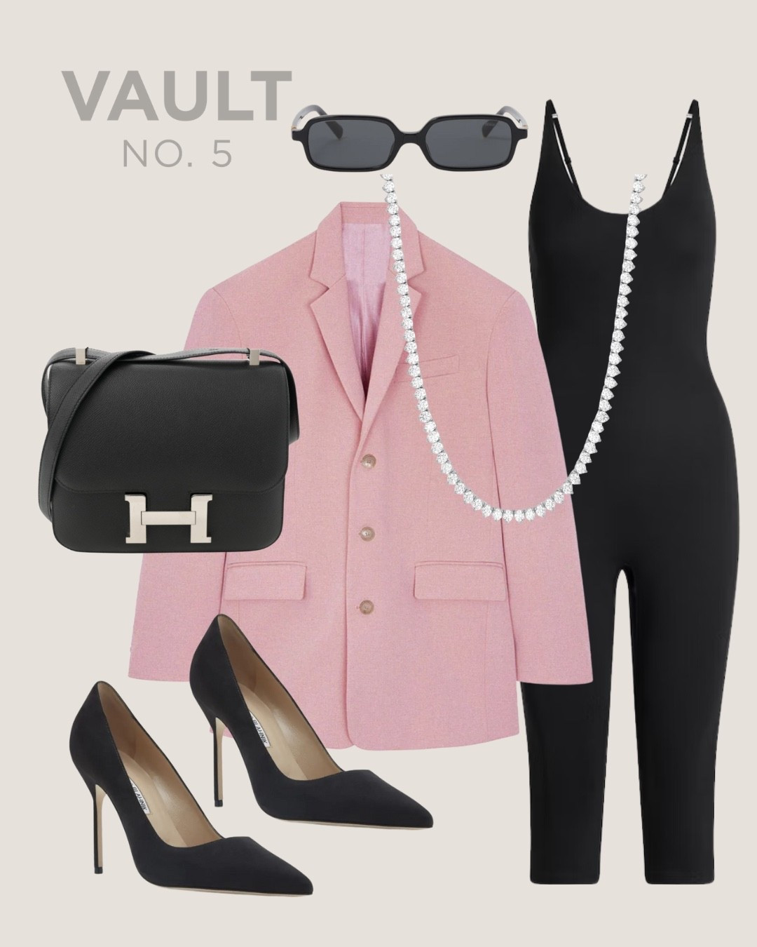 Soft power, but make it luxe. 💼💖 Blazer meets bodycon for a boardroom-to-bar kind of energy. Shop the full look + the Hermès moment at Vault No. 5 🖤✨ #LTKStyle #VaultNo5 #PowerDressing

#LTKItBag #LTKStyleTip #LTKShoeCrush
