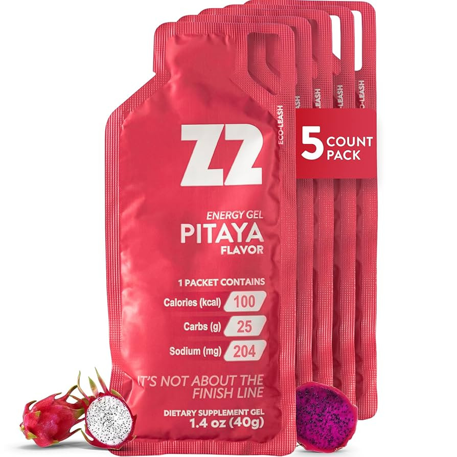 Dragon Fruit Energy Gel Performance - 25g Carb, 204mg Sodium, Electrolytes, Pre & During Workout,... | Amazon (US)