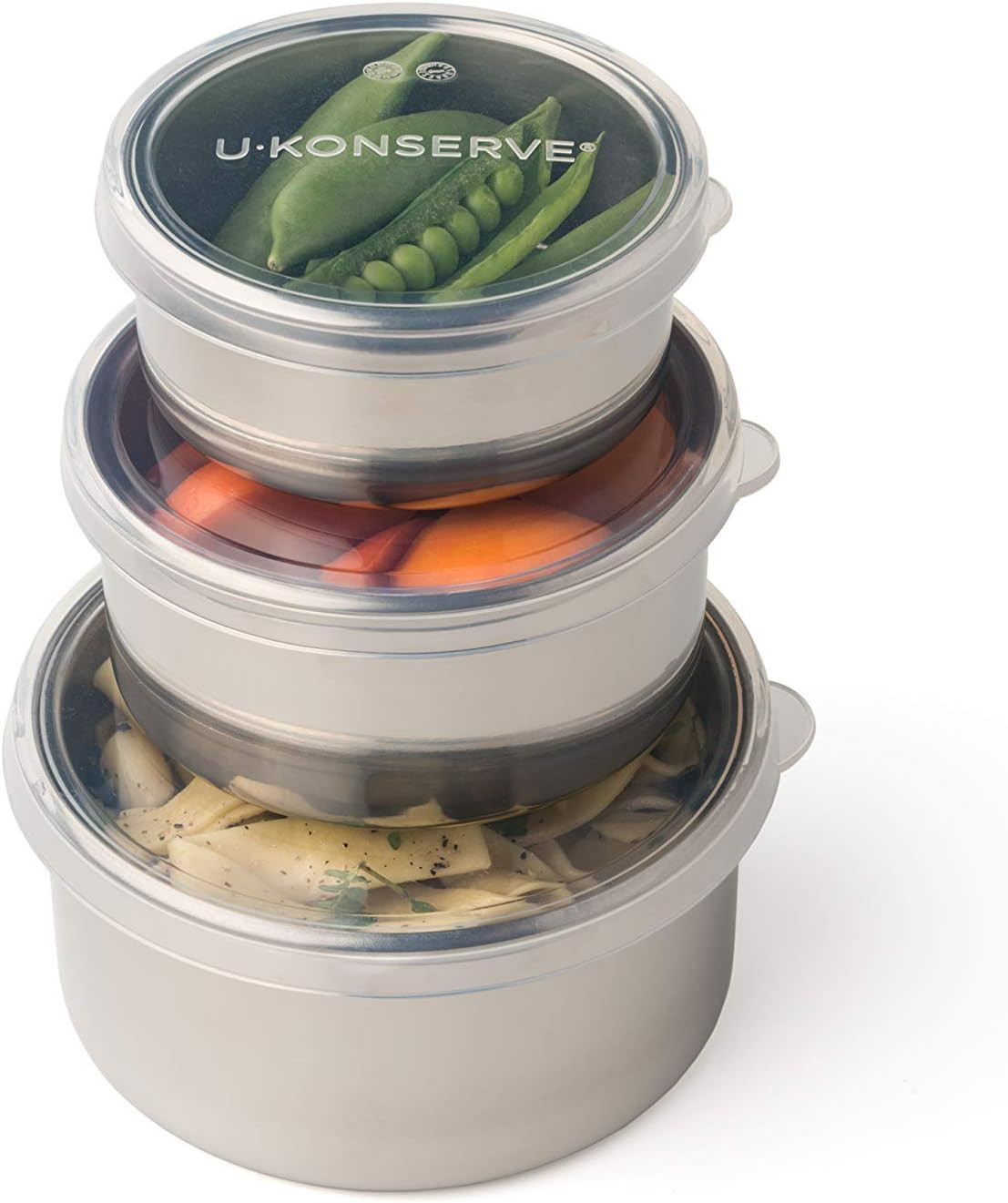 U-Konserve Stainless Steel Round Nesting Containers Trio Set of 3 | Amazon (US)