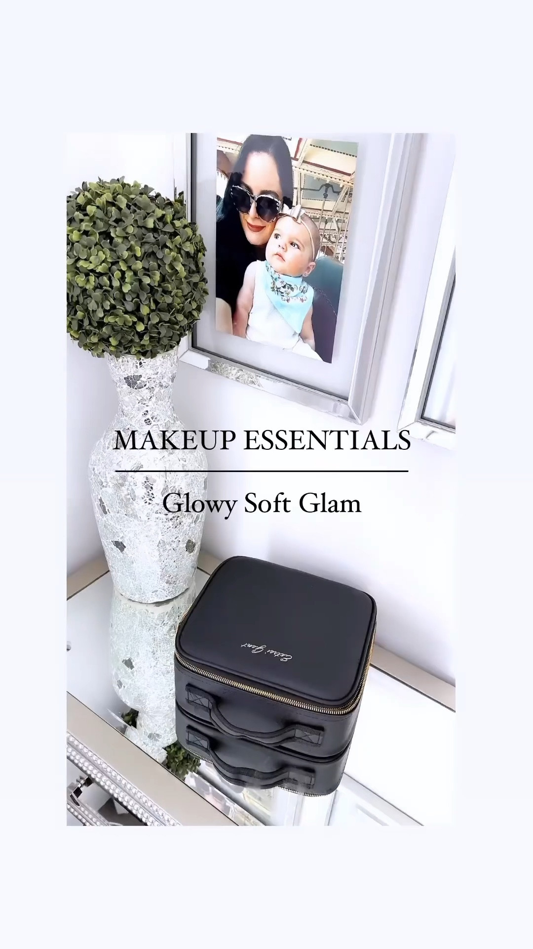 "Ready to slay the day! Packing my makeup bag with all my go-to glam essentials! 