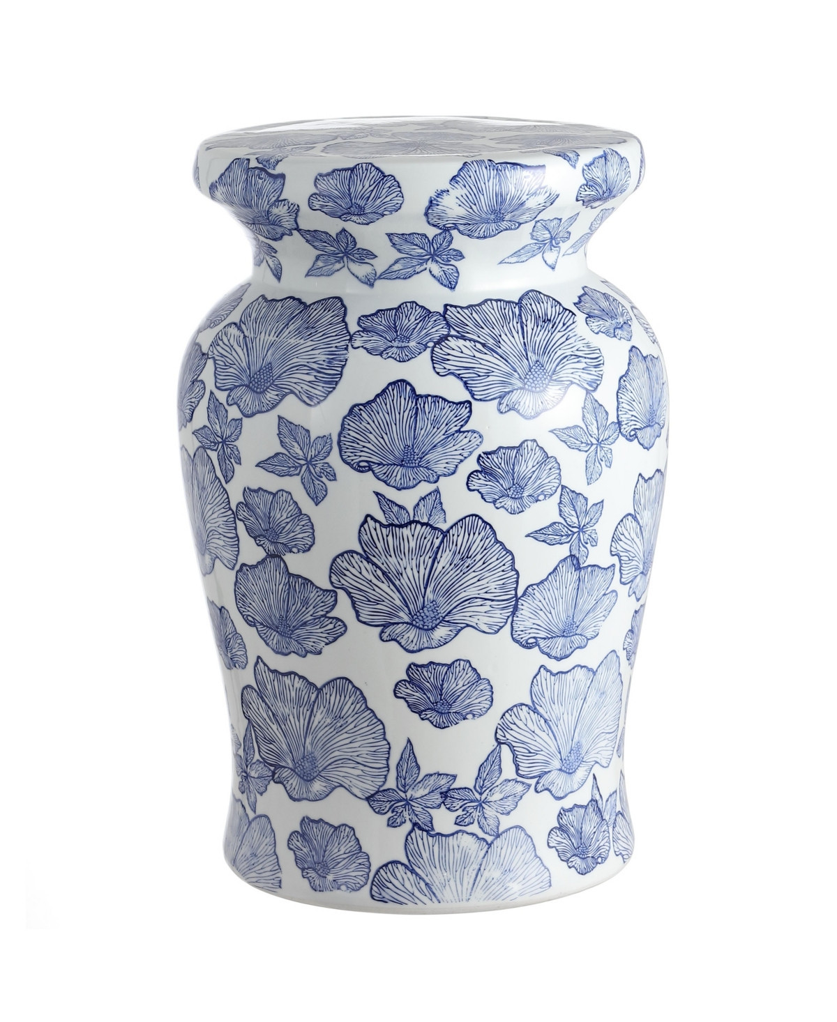Poppies Garden Stool - Blue | Macy's