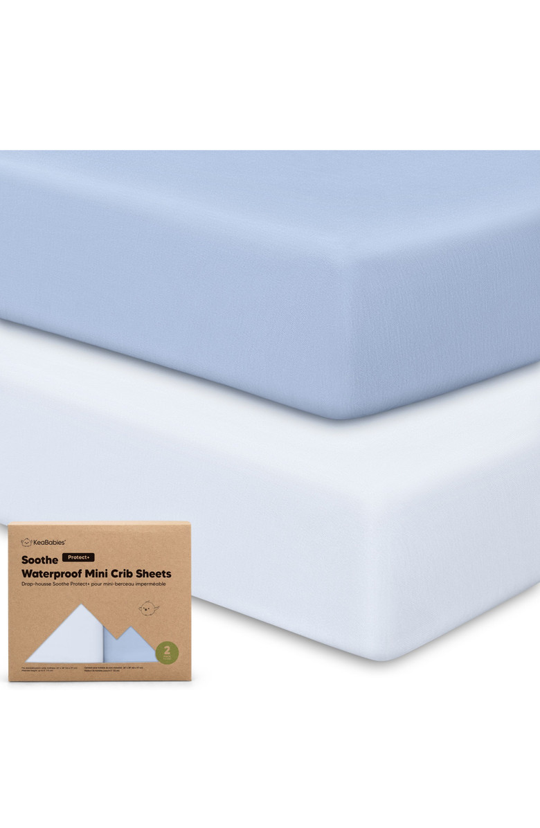 2-Pack Soothe [Protect+] Waterproof Mini Crib Sheets | Nordstrom